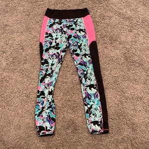 Multi colored athletic leggings